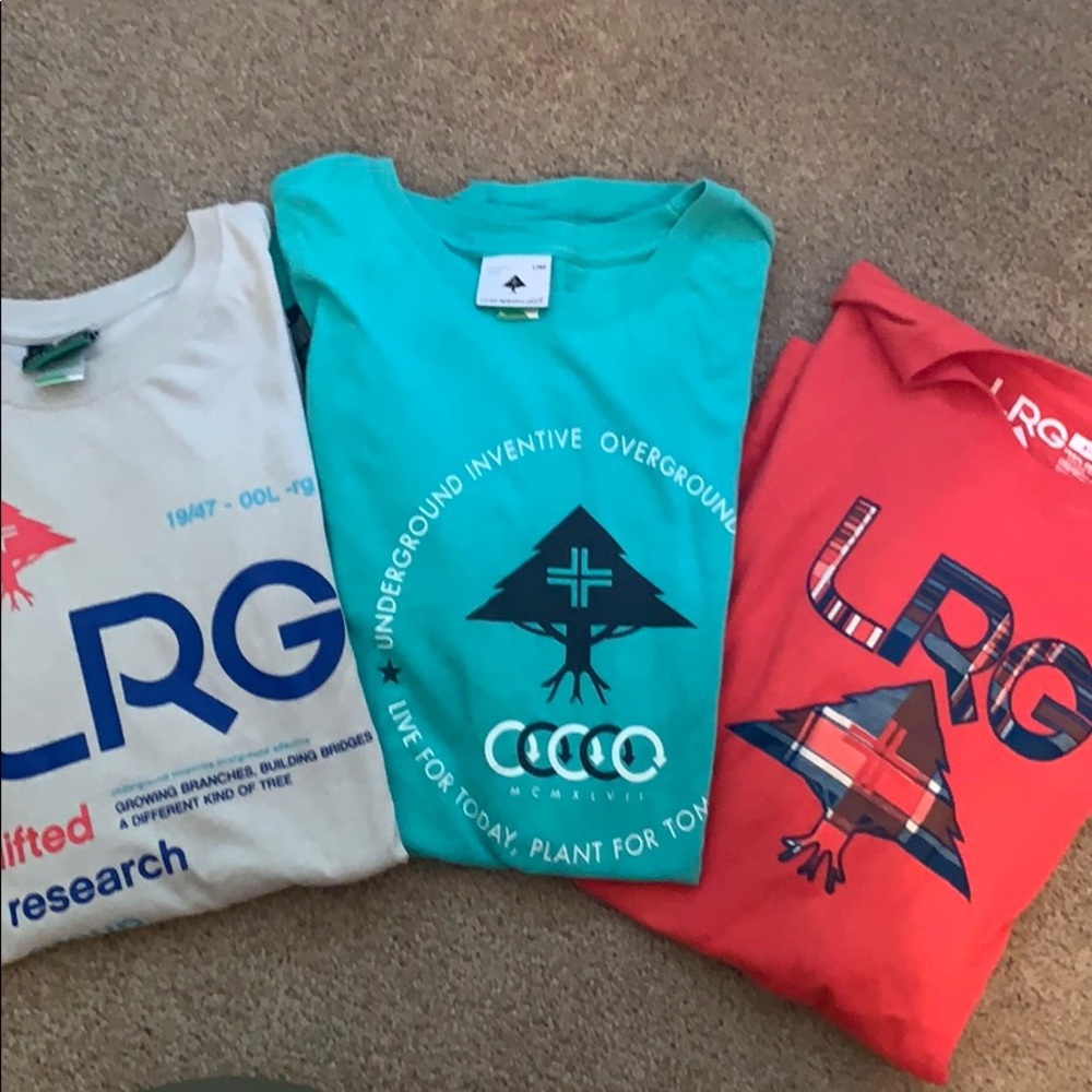 3 LRG Shirts XL
